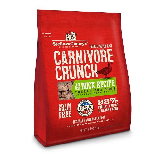 Stella & Chewy's Carnivore Crunch Cage-Free Duck Recipe Dog Treats