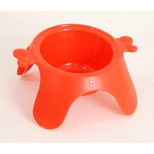 Petego Yoga Food & Water Bowl For Dogs & Cats, (Orange)