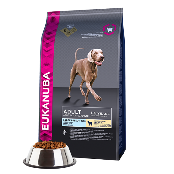 Eukanuba Adult Dry Dog Food For Large Breed, Lamb & Rice
