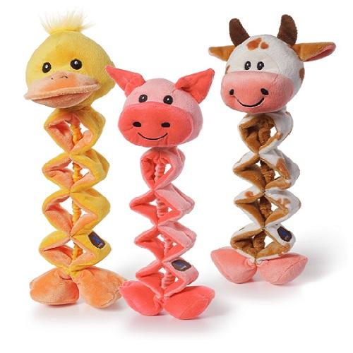 Charming Pet Zig Zaggers Plush Dog Toys Collection