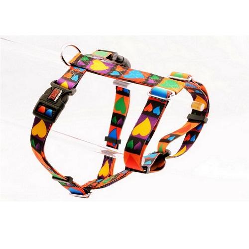 Tuff Lock Figure-H Dog Harness (Hearts)