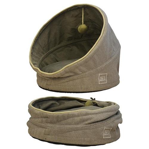 ZeeZ Pop Up Pet Cave With Cushion (Storm Grey)