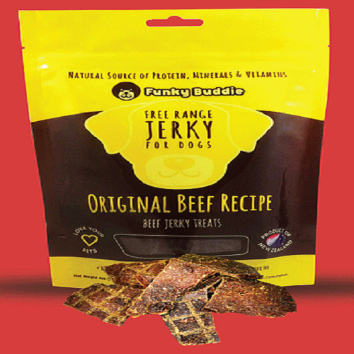 Funky Buddie Original Beef Recipe Jerky Dog Treats