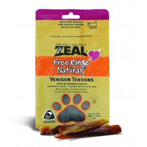 Zeal Free Range Naturals Dried Venison Tendons - Dog Treats