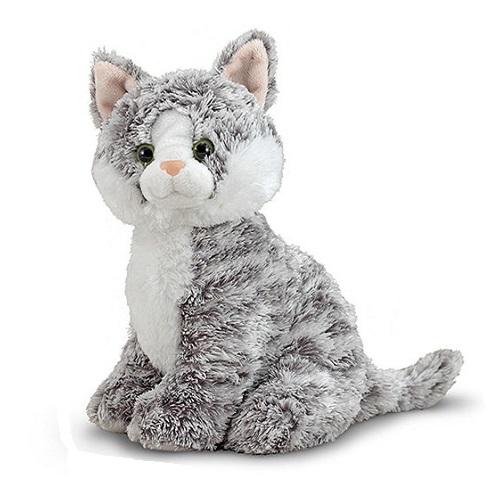 Melissa & Doug Greycie Tabby Cat Stuffed Animal Toy