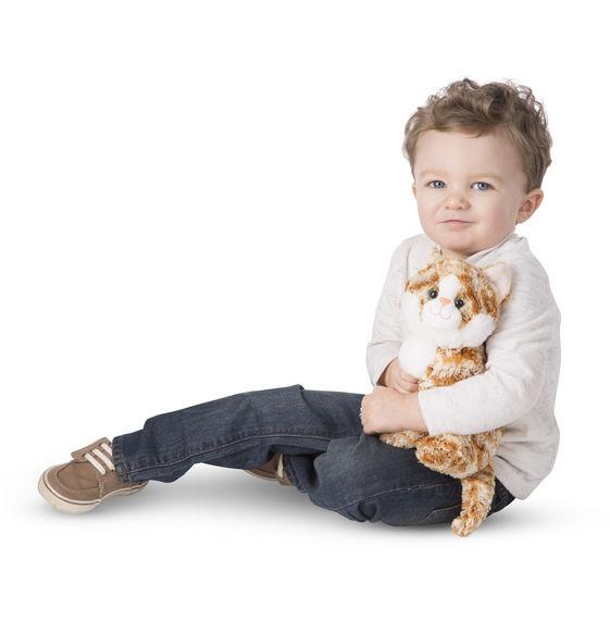 Melissa & Doug Pumpkin Tabby Cat Stuffed Animal Toy