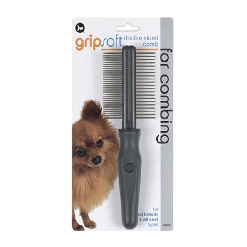 JW Gripsoft Double Sided Comb For Dogs