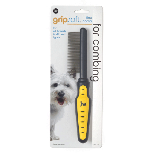 JW Gripsoft Fine Comb For Dogs