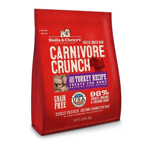 Stella & Chewy's Carnivore Crunch Cage-Free Turkey Recipe Dog Treats