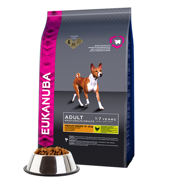 Eukanuba Adult Dry Dog Food For Medium Breed, Chicken