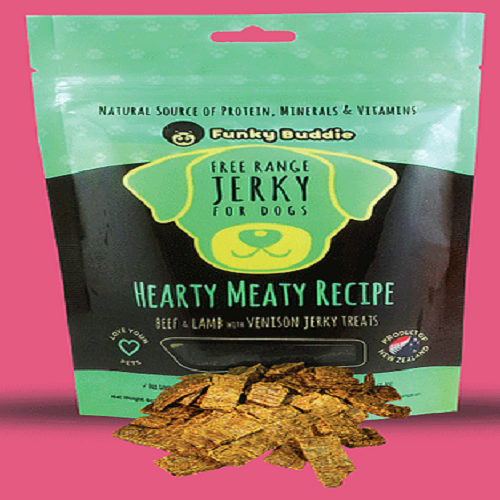 Funky Buddie Hearty Meaty Recipe Jerky Dog Treats