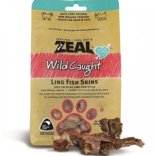 Zeal Wild Caught Dried Ling Fish Skins - Treats For Dogs & Cats