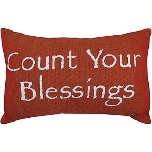 Park B. Smith Vintage House Pillow, Count Your Blessings Pattern