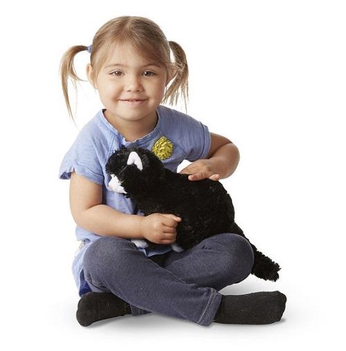 Melissa & Doug Midnight Black Cat Stuffed Animal Toy