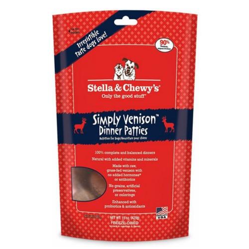Stella & Chewy's Simply Venison Freeze-Dried Dinner Patties For Dogs
