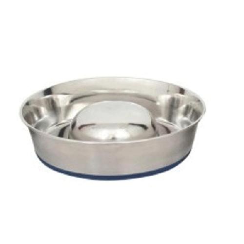 DuraPet Slow-Feed Stainless Steel Pet Bowl