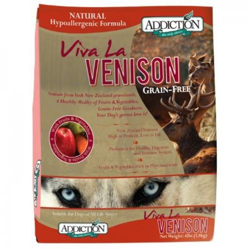 Addiction Viva La Venison Grain Free Dry Dog Food