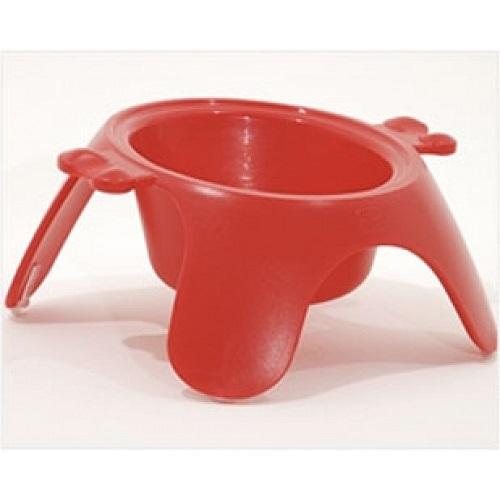 Petego Yoga Food & Water Bowl For Dogs & Cats, (Red)
