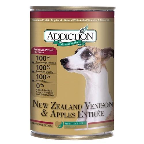 Addiction New Zealand Venison & Apples Entr'e Wet Canned Dog Food
