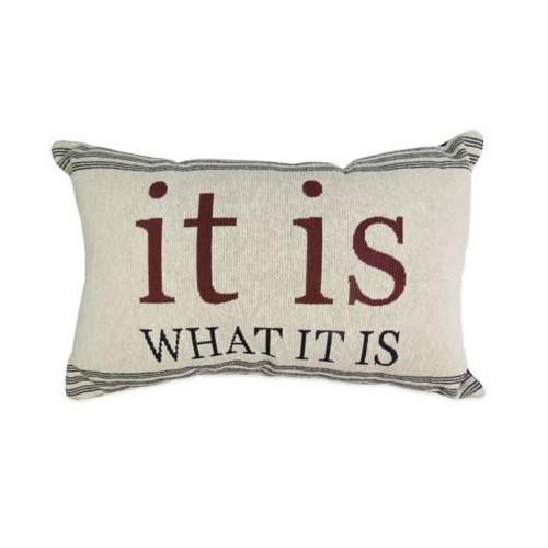 Park B. Smith Vintage House Pillow, It is What it is Pattern