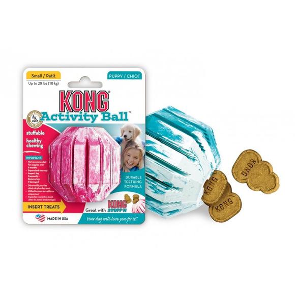 Kong Activity Ball Rubber Toy For Puppy Dogs