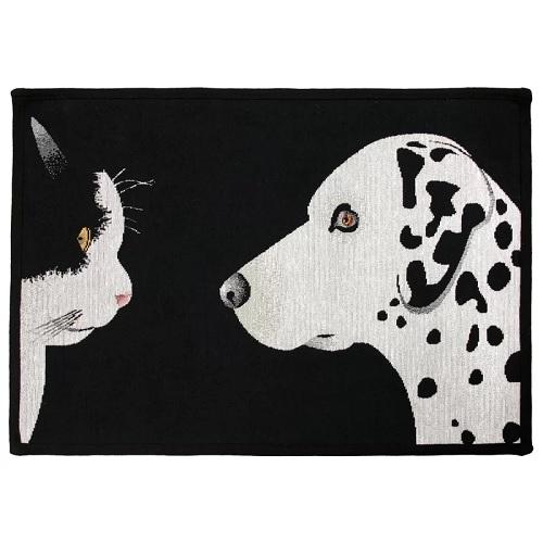 PB Paws & Co. Tapestry Pet Mats, Best Friends Pattern