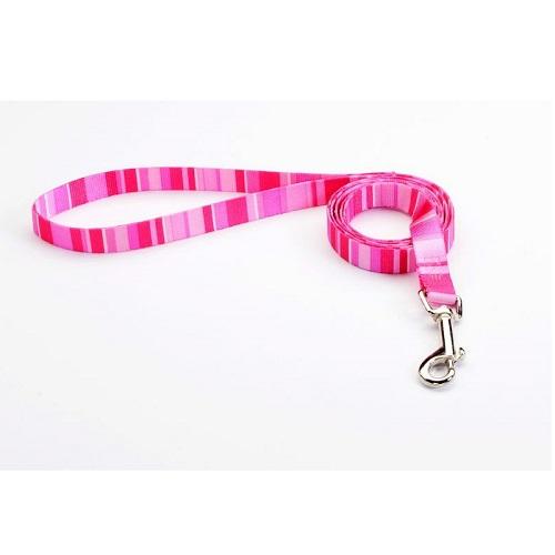 Tufflock Dog Leash, (Stripeez Pink)