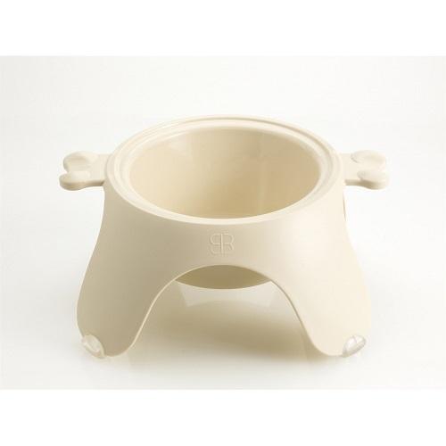 Petego Yoga Food & Water Bowl For Dogs & Cats, (Ivory)