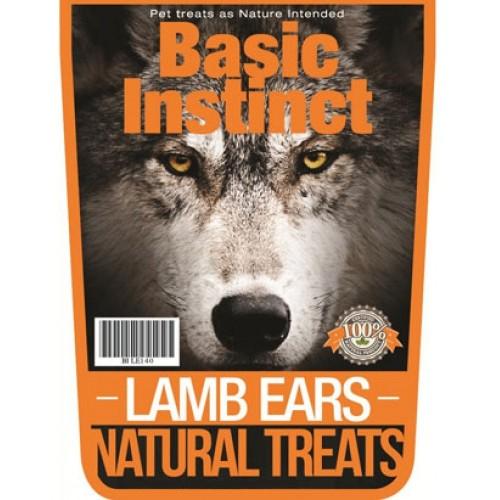 Basic Instinct Lamb Ears Natural Dog Treats