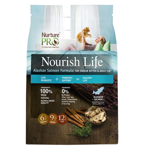 Nurture Pro Nourish Life Alaskan Salmon Formula For Indoor Kitten & Adult Cat Food
