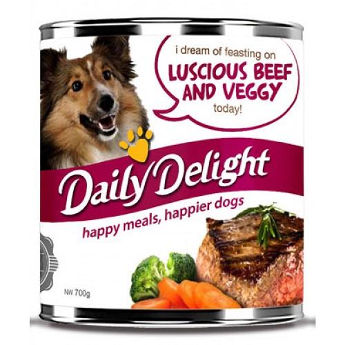 Daily Delight Luscious Beef & Veggy Wet Canned Dog Food