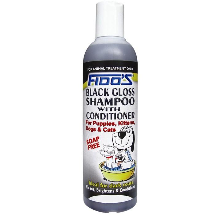 Fido's Black Gloss Shampoo with Conditioner For Puppies, Kittens, Dogs & Cats
