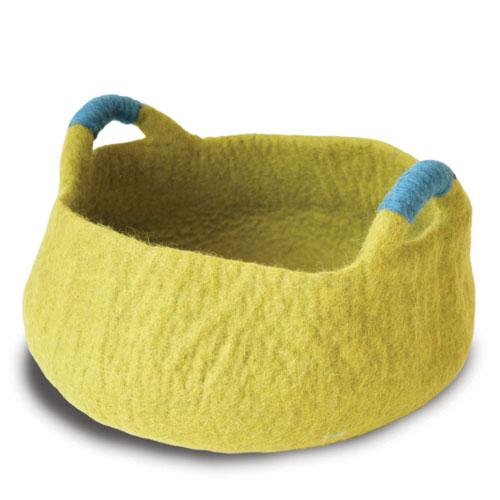 Dharma Dog Karma Cat Handle Basket Green For Cats & Small Dogs