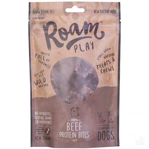 Roam Play Air-Dried Beef Protein Bites Dog Treats