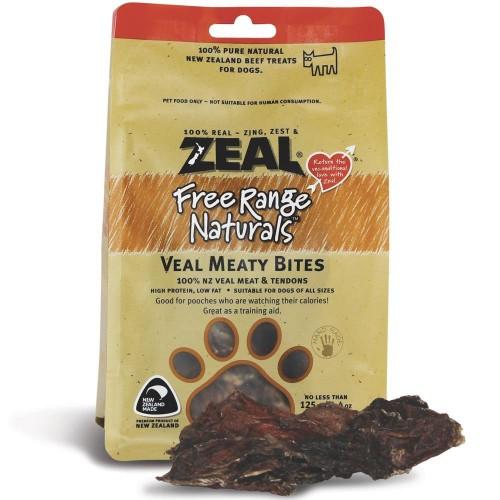 Zeal Free Range Naturals Dried Veal Meaty Bites - Dog Treats