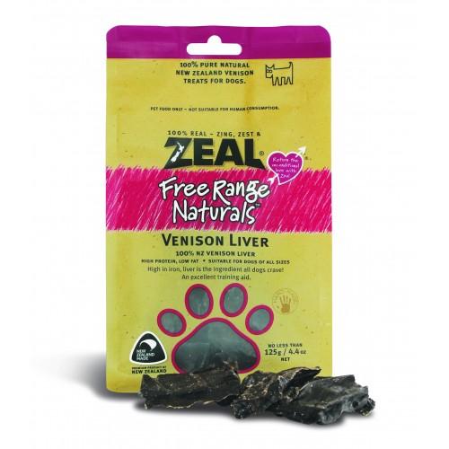 Zeal Free Range Naturals Dried Venison Liver - Dog Treats