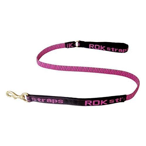 Rok Straps Dog Leash (Pink Black - Reflective)