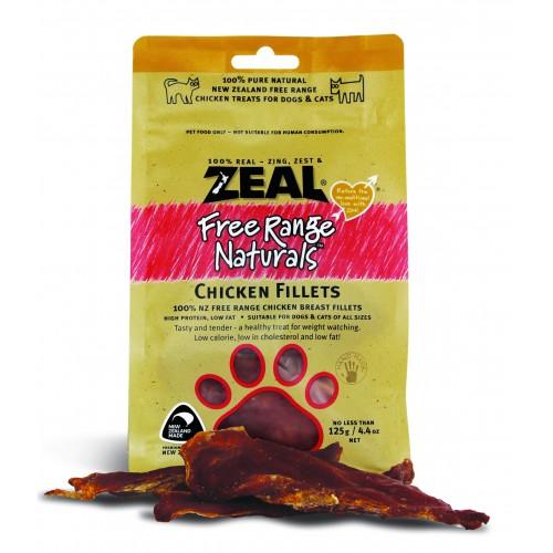 Zeal Free Range Naturals Dried Chicken Fillets - Treats For Dogs & Cats