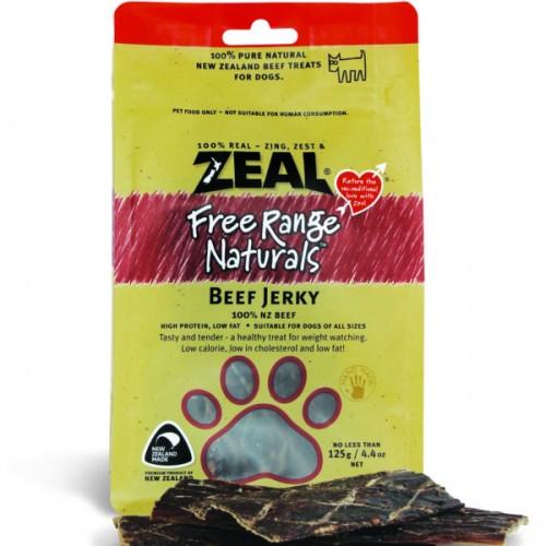 Zeal Free Range Naturals Dried Beef Jerky - Dog Treats