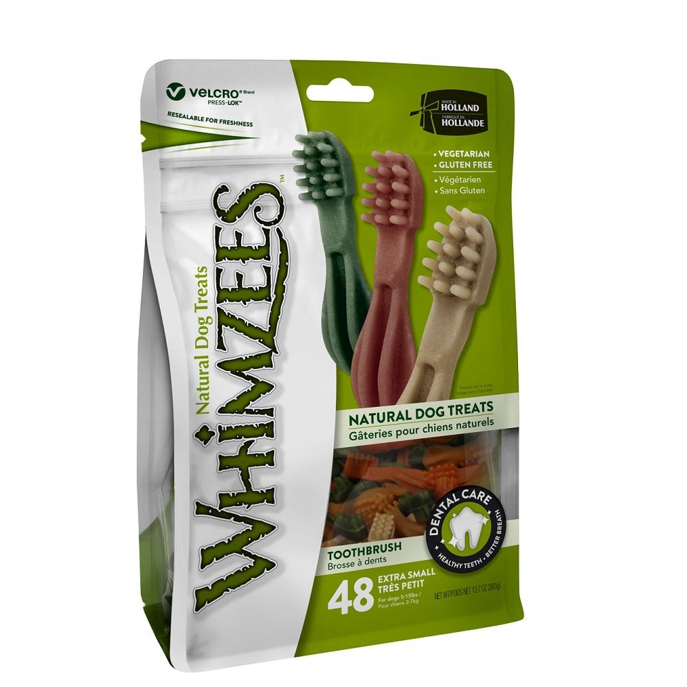 Whimzees Dental Dog Treats, Toothbrush