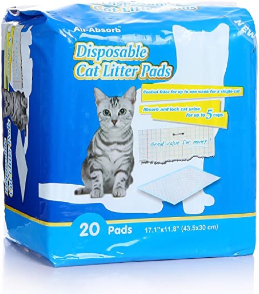 All-Absorb 20 Count Cat Litter Pads, 17.1 by 11.8-Inch
