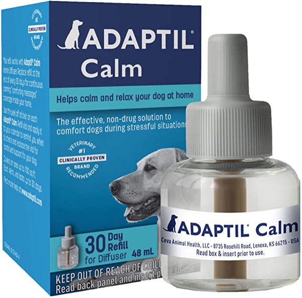 Adaptil Dog Calming Diffuser Refill (1 Pack, 48 ml) | | Vet Recommended | Reduce Problem Barking, Chewing, Separation Anxiety & More