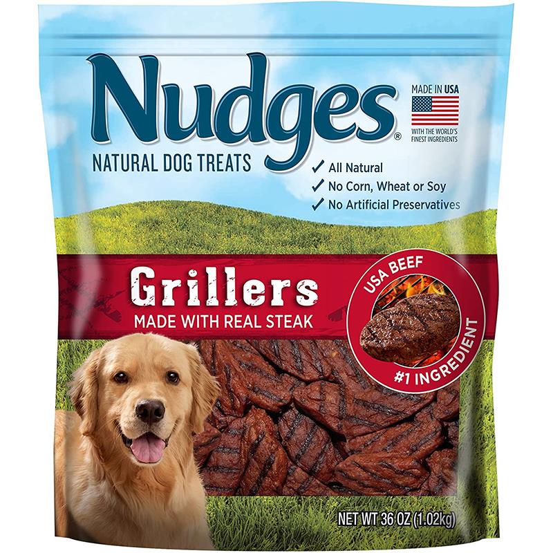Nudges Steak Grillers Dog Treats 36 oz
