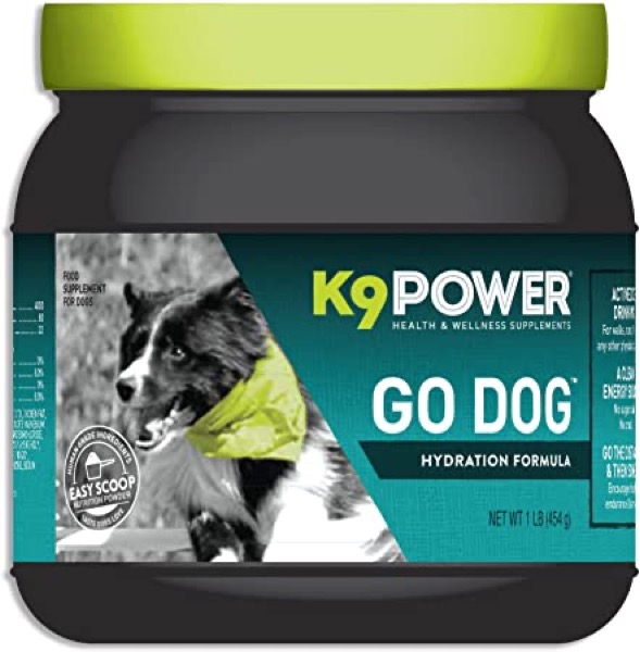 K9 Power - Go Dog - Total Hydration & Performance Drink for Active Dogs - Aids Muscle Function, Supports Hydration, Endurance and Recovery