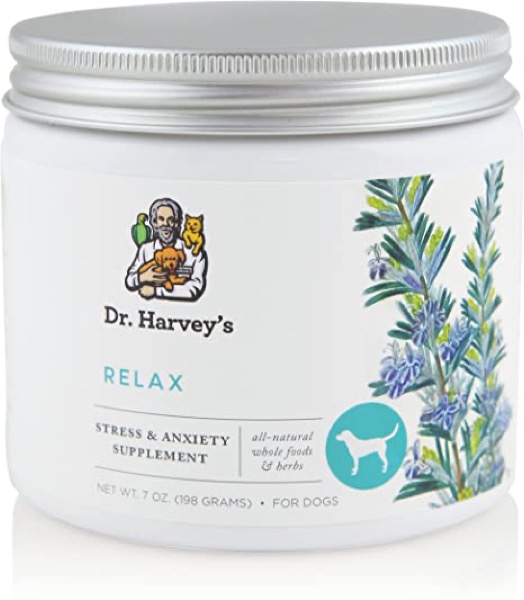 Dr. Harvey's Relax & Stress - Herbal Supplement for Dogs, 7 oz. Jar