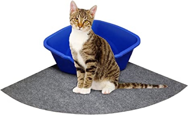 Drymate Cat Litter Mat, 100% Phthalate Free and BPA Free  Safe Kitty Litter Mats  Reduces Litter Tracking, Soft Material for Paws (Machine Washable)