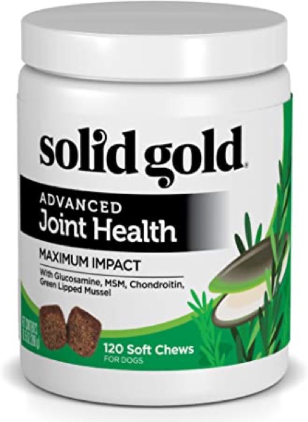 Solid Gold Glucosamine & Joint Health Chews for Dogs; Natural, Holistic Grain-Free Supplement with Glucosamine, MSM & Chondroitin