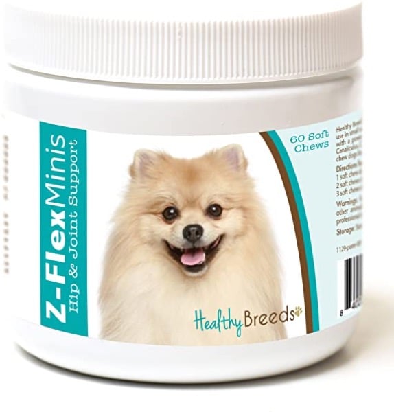 Healthy Breeds Z-Flex Minis Hip & Joint Support Soft Chews - Over 100 Breeds - Small Breed Formula - 60 Count