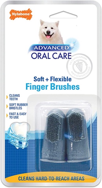 Nylabone Advanced Oral Care Dog Finger Brush, 2 Pack Advanced Oral Care Dog Finger Brush, 2 Pack Each
