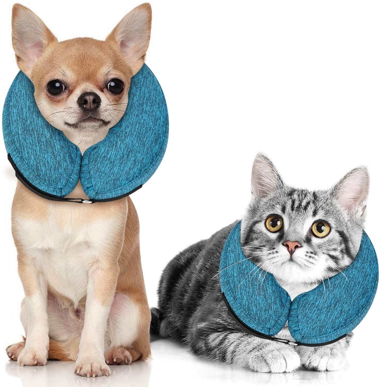 MIDOG Pet Inflatable Collar for After Surgery,Soft Protective Recovery Collar Cone for Dogs and Cats to Prevent Pets from Touching Stitches, Wounds and Rashes